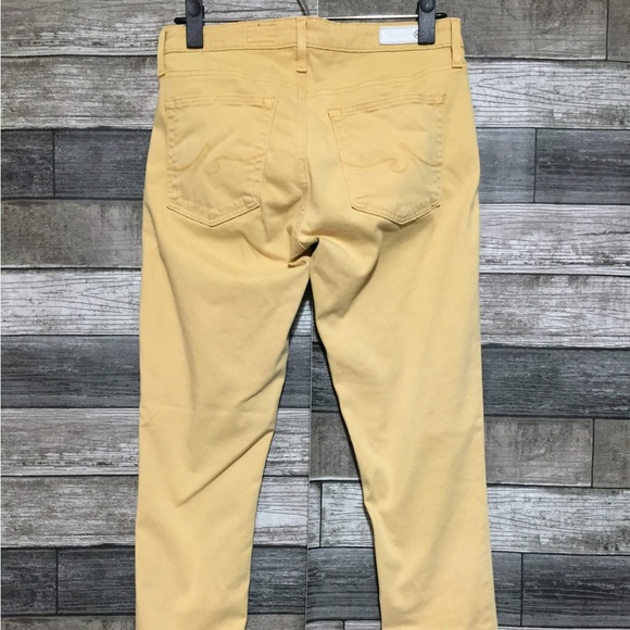 Ag The Abbey Ankle Mid Rise Super Skinny Pants Women’s 26R Yellow (Inseam 28) - Picture 7 of 10